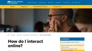 How do I interact online? | Seattle Central College