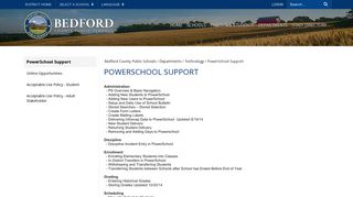 PowerSchool Support - Bedford County Public Schools