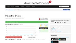 Interactive Brokers down? Current outages and problems ...