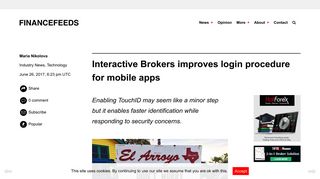 Interactive Brokers improves login procedure for mobile apps ...