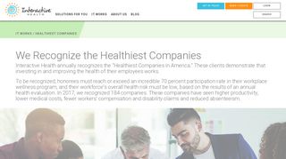 Healthiest Companies - Interactive Health
