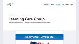 Learning Care Group — 'Healthcare Reform 101' interactive ...