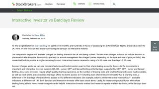 Interactive Investor vs Barclays - UK Share Dealing - StockBrokers.com
