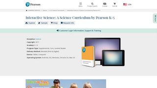 Interactive Science: A Science Curriculum by Pearson