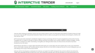 Welcome Video - Interactive Trader