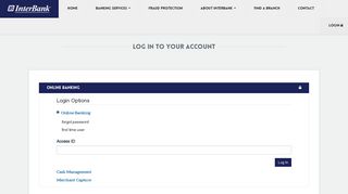 Log In to Your Account - InterBank