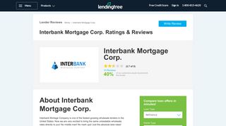 Interbank Mortgage Corp. - Mortgage Company Reviews - LendingTree