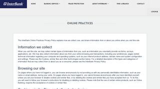 Online Practices - InterBank