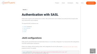 Authentication with SASL — Confluent Platform - Confluent Docs