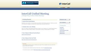 InterCall Unified Meeting