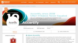 43 Customer Reviews & Customer References of Accertify ...