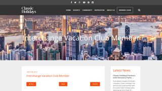 Interchange Vacation Club Member - Classic Holidays