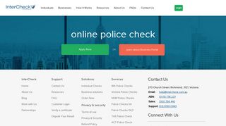 online police check | Intercheck - Police Check Express