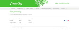 Manage Booking - InterCity