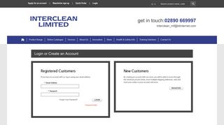 Login or Create an Account - Interclean Cleaning & Hygiene Supplies ...