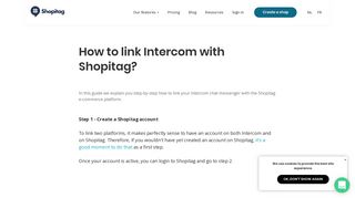 How to link Intercom with Shopitag e-commerce