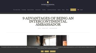 9 Advantages Of Being An InterContinental Ambassador - Malta ...