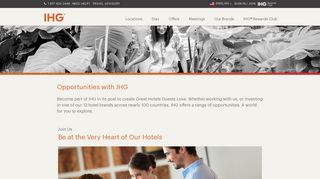 Opportunities with InterContinental Hotels Group | IHG