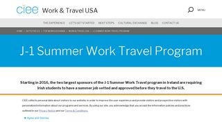 J-1 Summer Work Travel Program | Work & Travel USA | CIEE