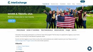 Find Our Cooperator in Your Country · InterExchange