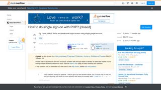 How to do single sign-on with PHP? - Stack Overflow