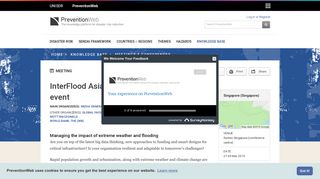 InterFlood Asia: Asia's flood and disaster event | PreventionWeb.net