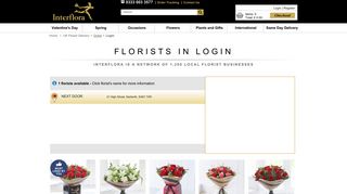 Flower Delivery Login - Interflora - Trusted since 1923