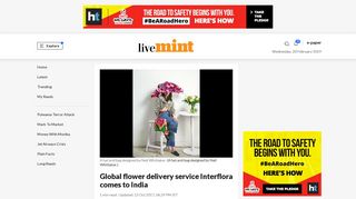 Global flower delivery service Interflora comes to India - Livemint