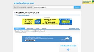 webmail.intergga.ch at WI. Quickline Webmail :: Willkommen bei ...