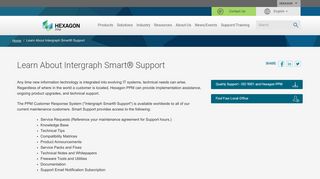 Learn About Intergraph Smart® Support - Hexagon PPM