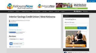 Interior Savings Credit Union | West Kelowna - KelownaNow