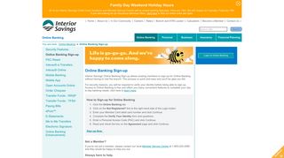 Online Banking - Interior Savings Credit Union