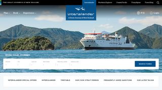 Interislander Cook Strait Ferry Official | The Great Journeys of New ...