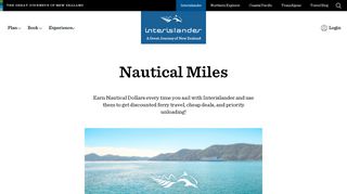 Interislander Nautical Miles | The Great Journeys of New Zealand