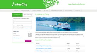 Interisland Ferry // Book Tickets - InterCity