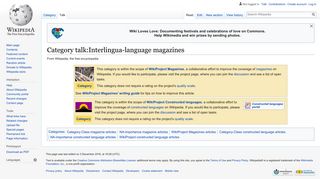 Category talk:Interlingua-language magazines - Wikipedia