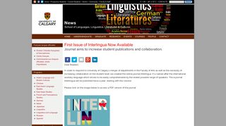 First Issue of Interlingua Now Available | School of Languages ...