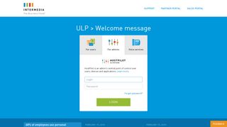ULP > Welcome message