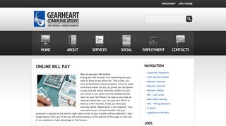 Online Bill Pay | Gearheart - Gearheart Communications