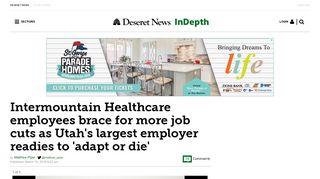 Intermountain Healthcare employees brace for more job cuts as Utah's ...
