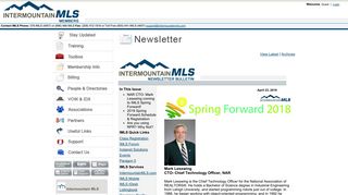 Intermountain MLS Newsletter for April 23, 2018 IMLS Spring Forward ...