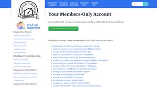 Your Members-Only Account - InterNACHI