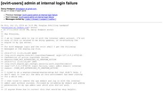[ovirt-users] admin at internal login failure - Ovirt List Archives