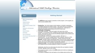 Getting Started - International Bible Teaching Ministries