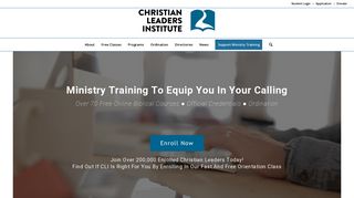 Christian Leaders Institute: Free FOnline Christian Ministry Training