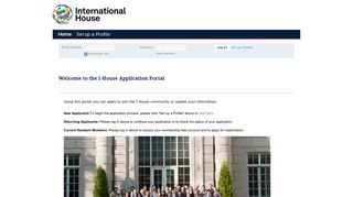 IHNY StarRez Portal - Welcome to the I-House Application Portal