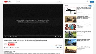 International Truck ISIS | NAVISTAR OnCommand Service Information ...
