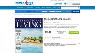 International Living Magazine Subscription Discount | Magazines.com