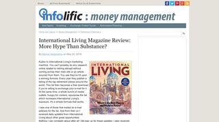 International Living Magazine Review: More Hype Than Substance ...