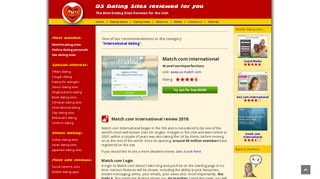 Match.com international - reviewed for you - Sex Dating Sites